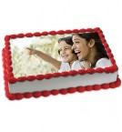 Order Online Midnight 1Kg Eggless Vanilla Photo Cake Delivery in Hooghly Sameday Lowcost